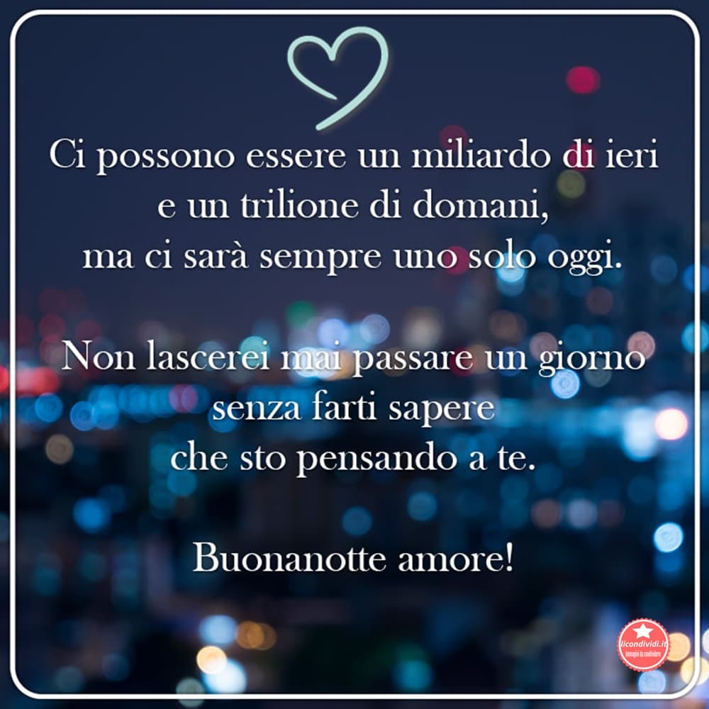 Immagini Buonanotte amore