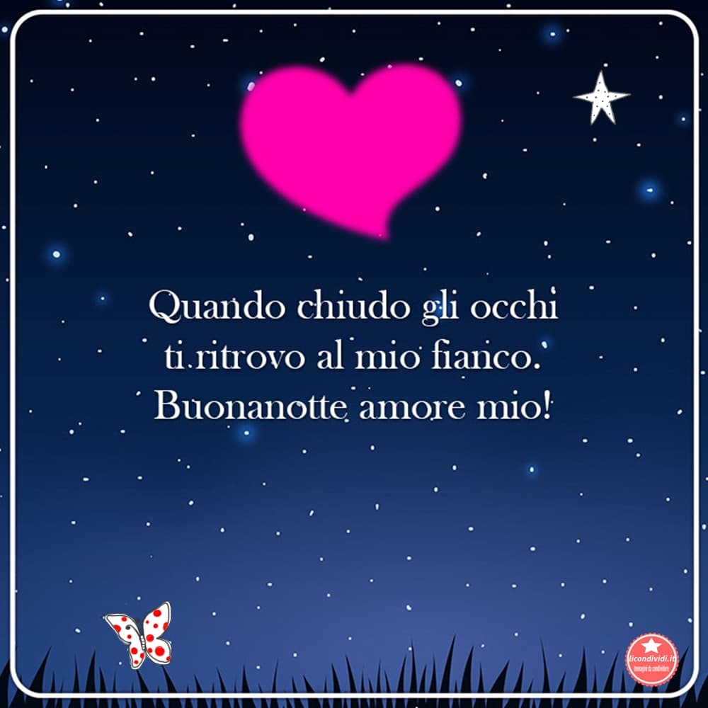 Immagini Buonanotte amore