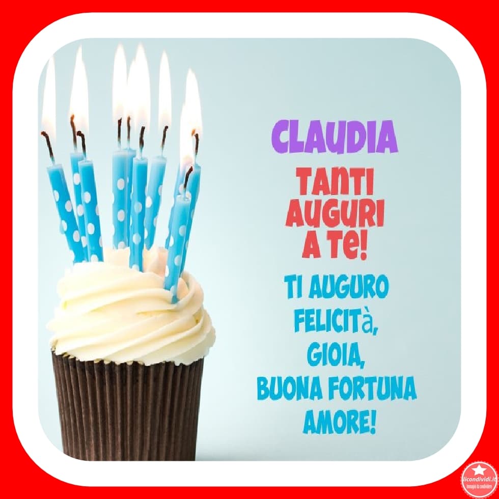 Auguri Claudia