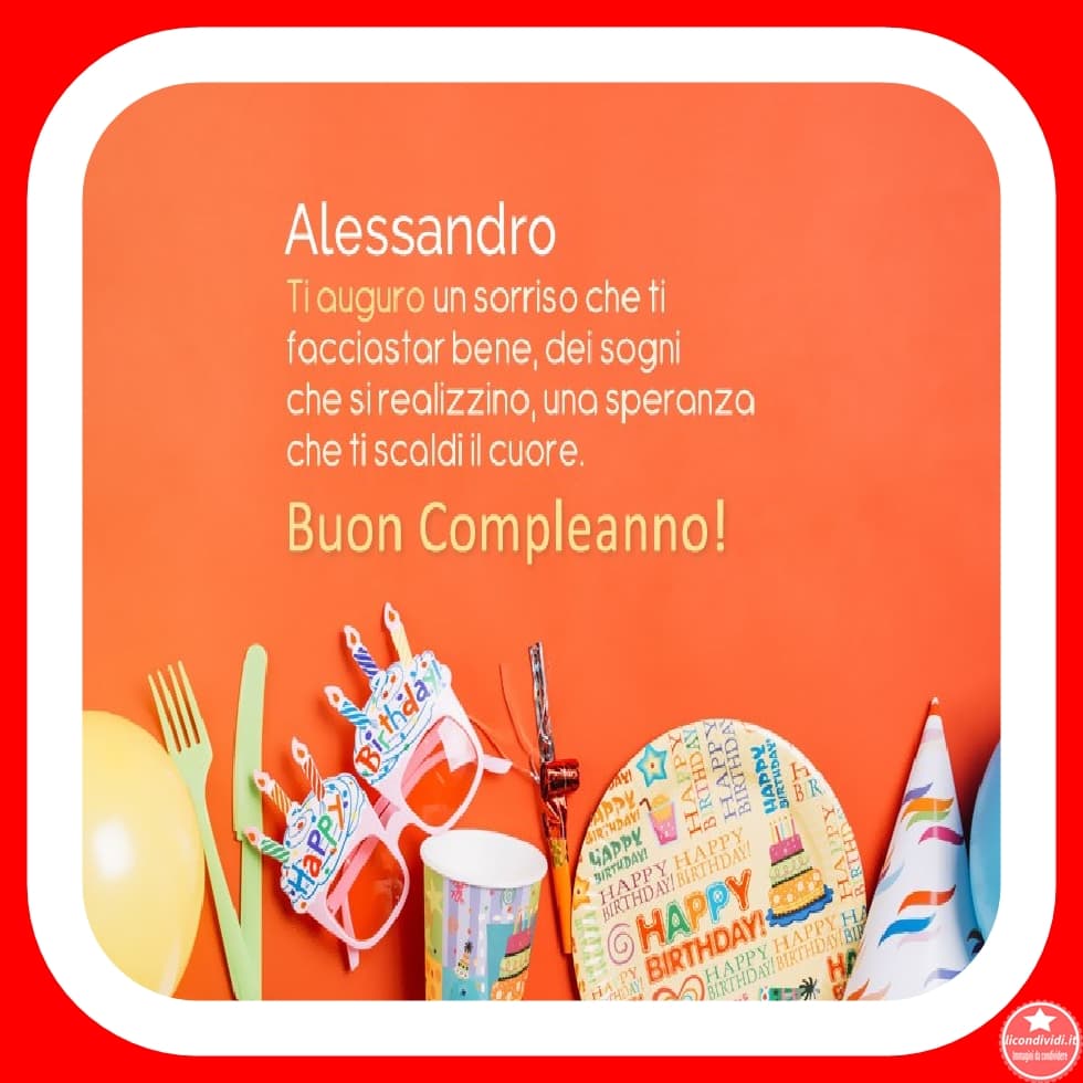 immagini Buon compleanno Alessandro