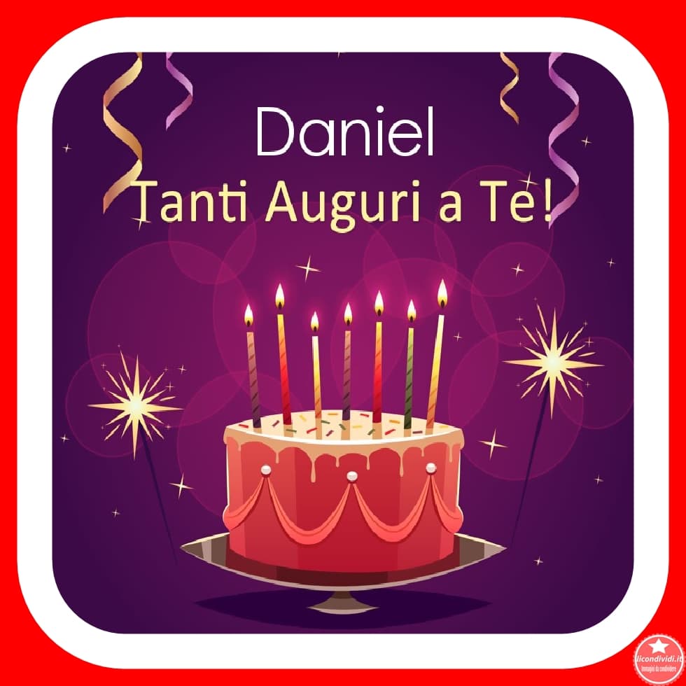 Buon Compleanno Daniel