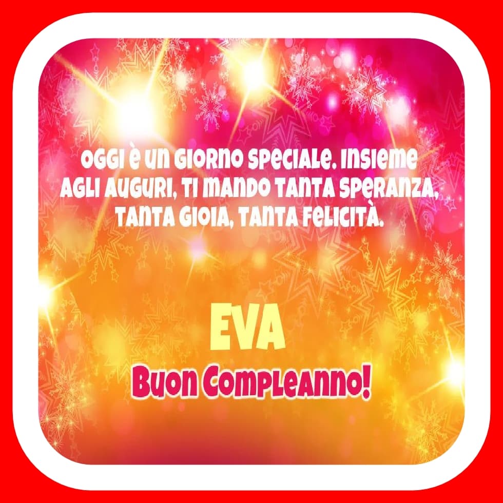 Buon Compleanno Eva