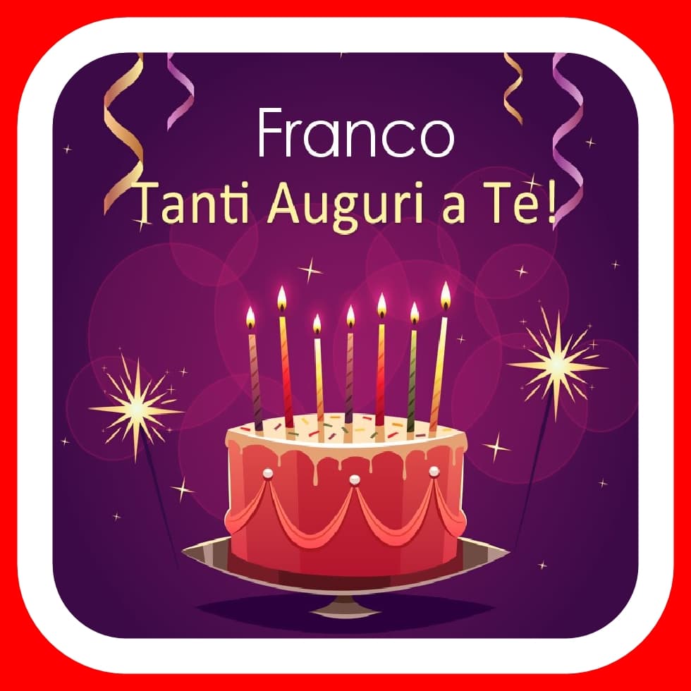 Buon Compleanno Franco