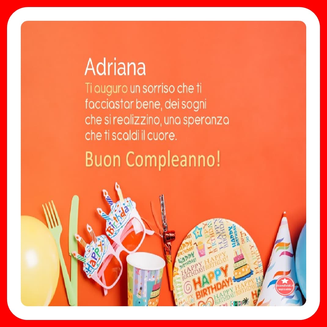 Buon Compleanno Adriana