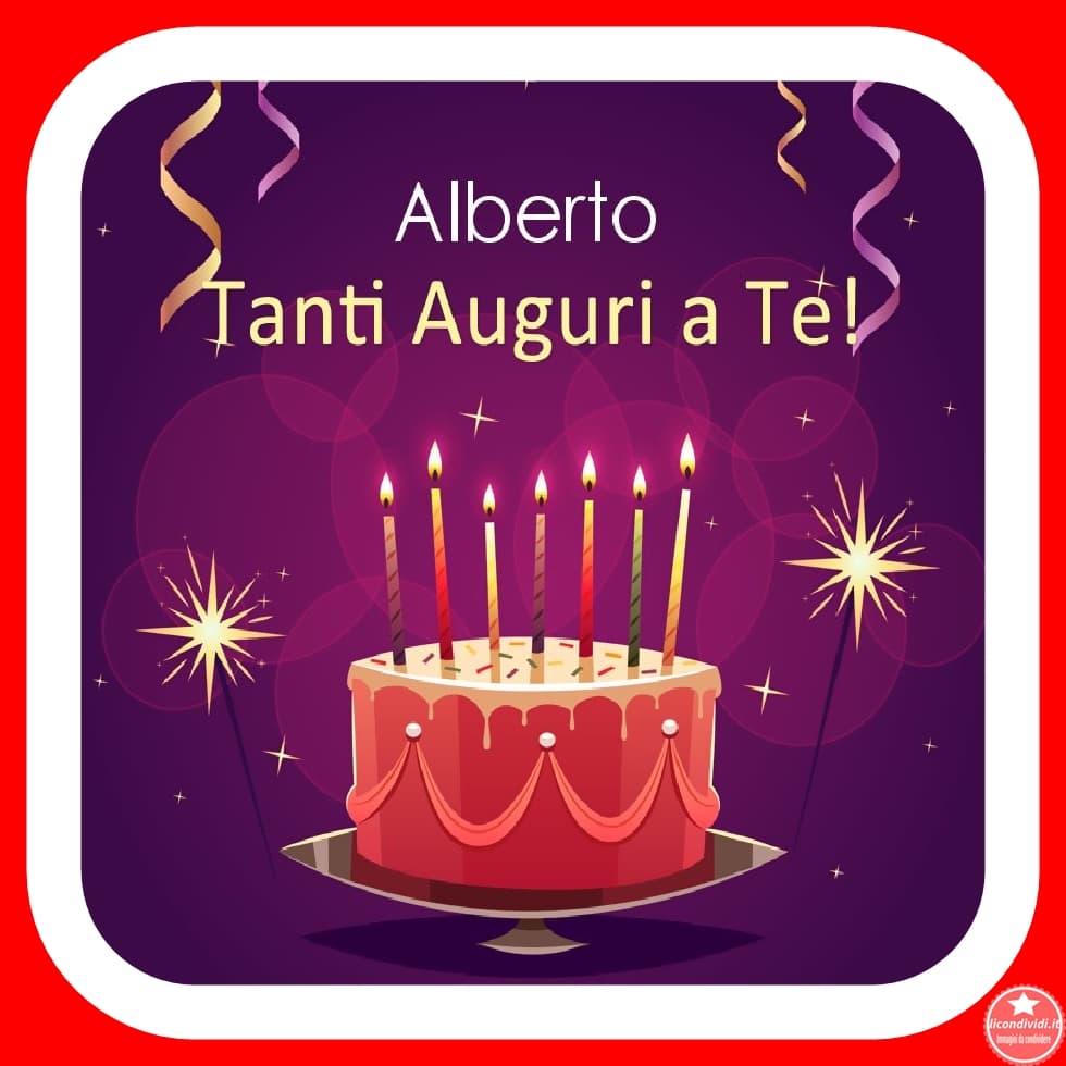 Buon compleanno Alberto