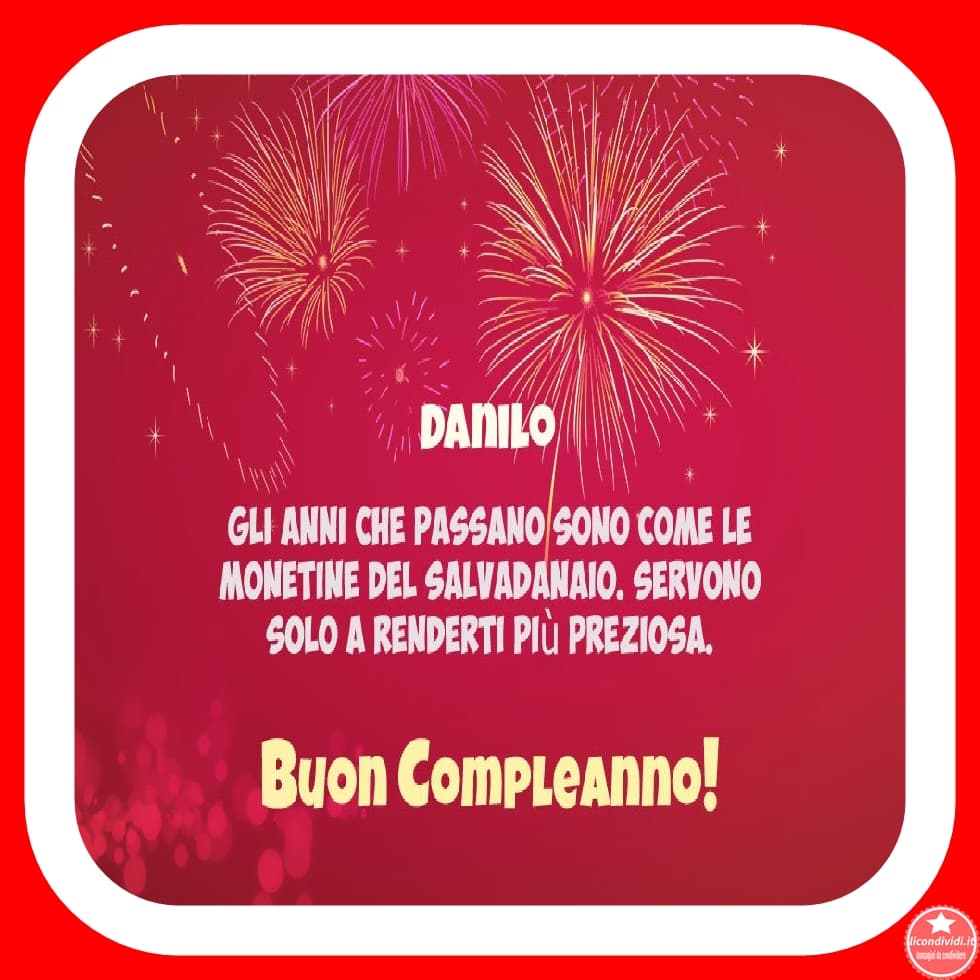 Buon compleanno Danilo