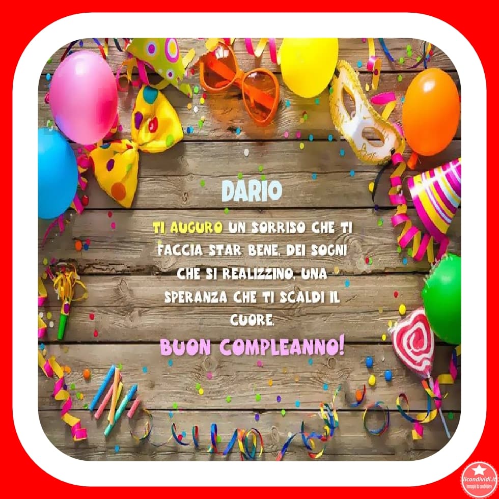 Buon compleanno Dario