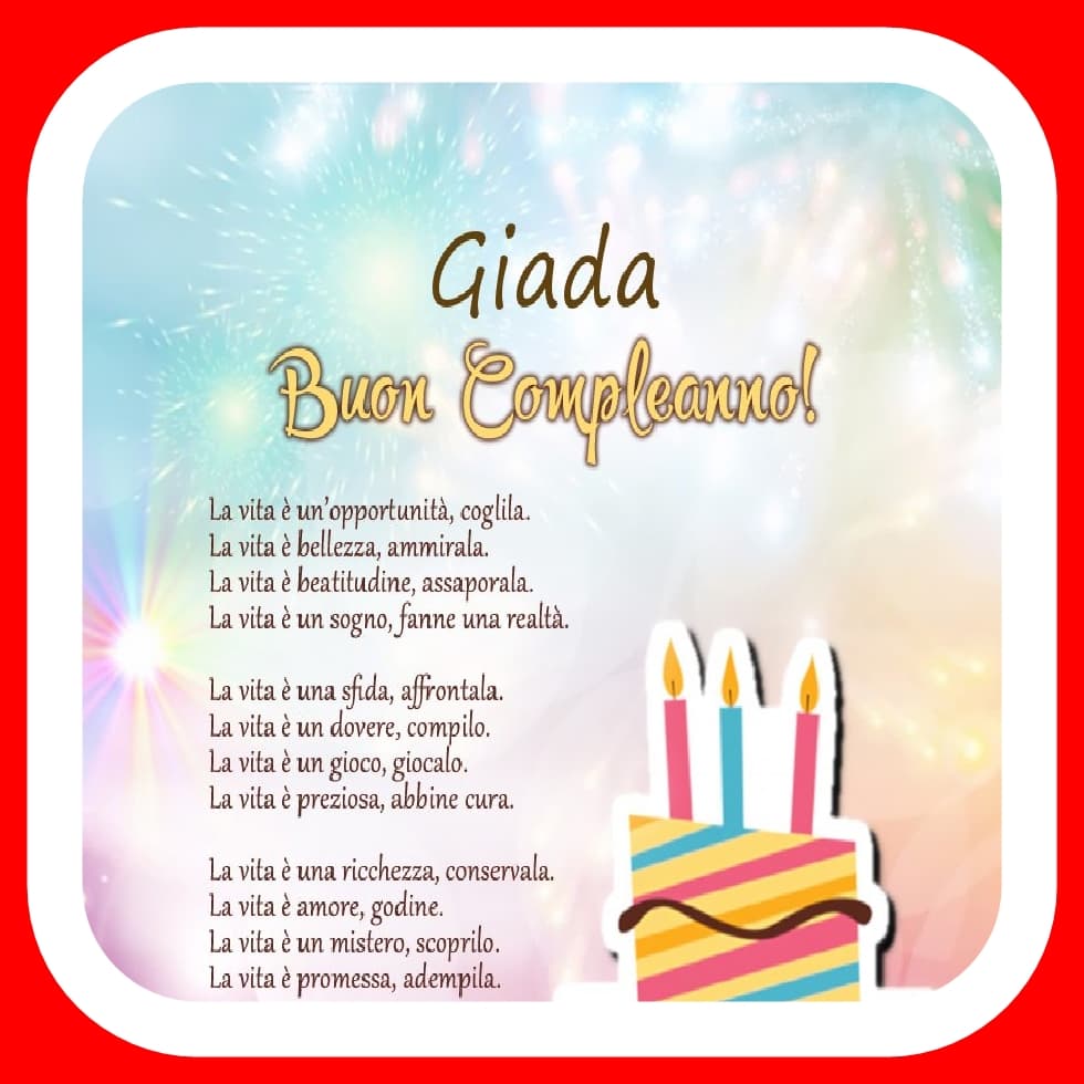 Buon compleanno Giada