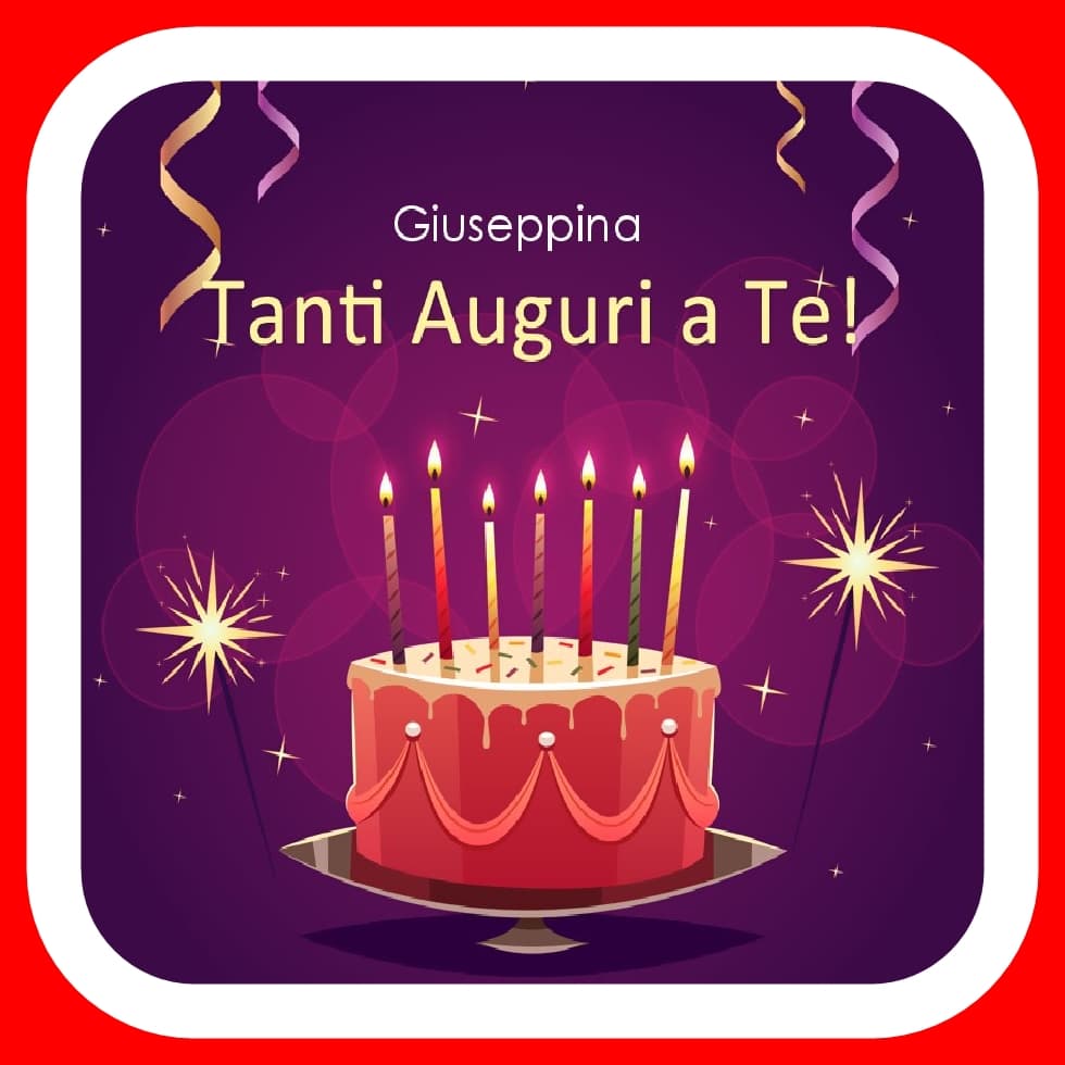 Buon compleanno Giuseppina