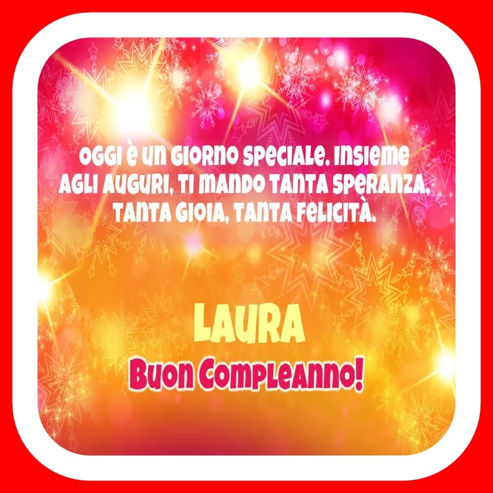 Buon Compleanno Laura