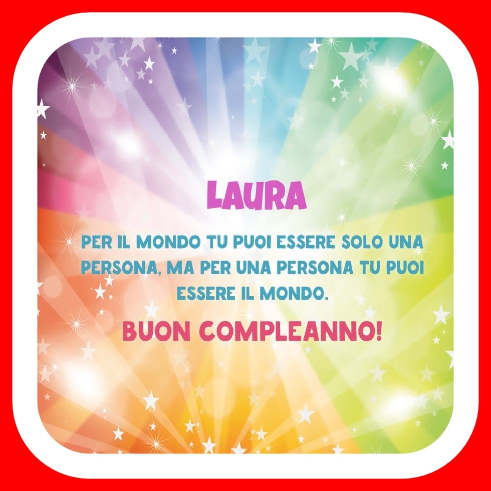 Buon Compleanno Laura