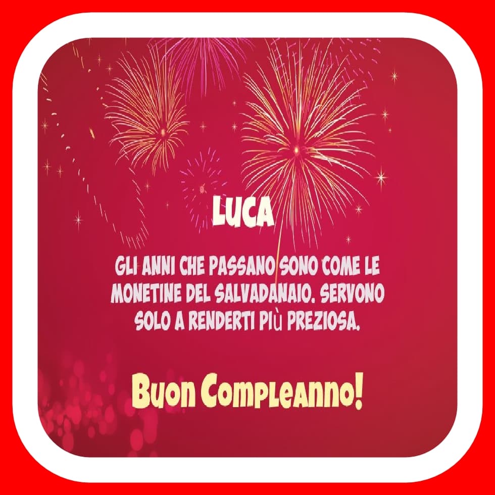 Buon compleanno Luca