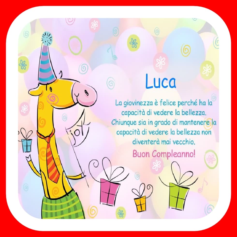 Buon compleanno Luca