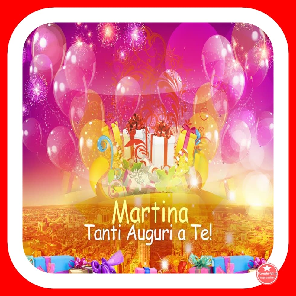 Buon Compleanno Martina