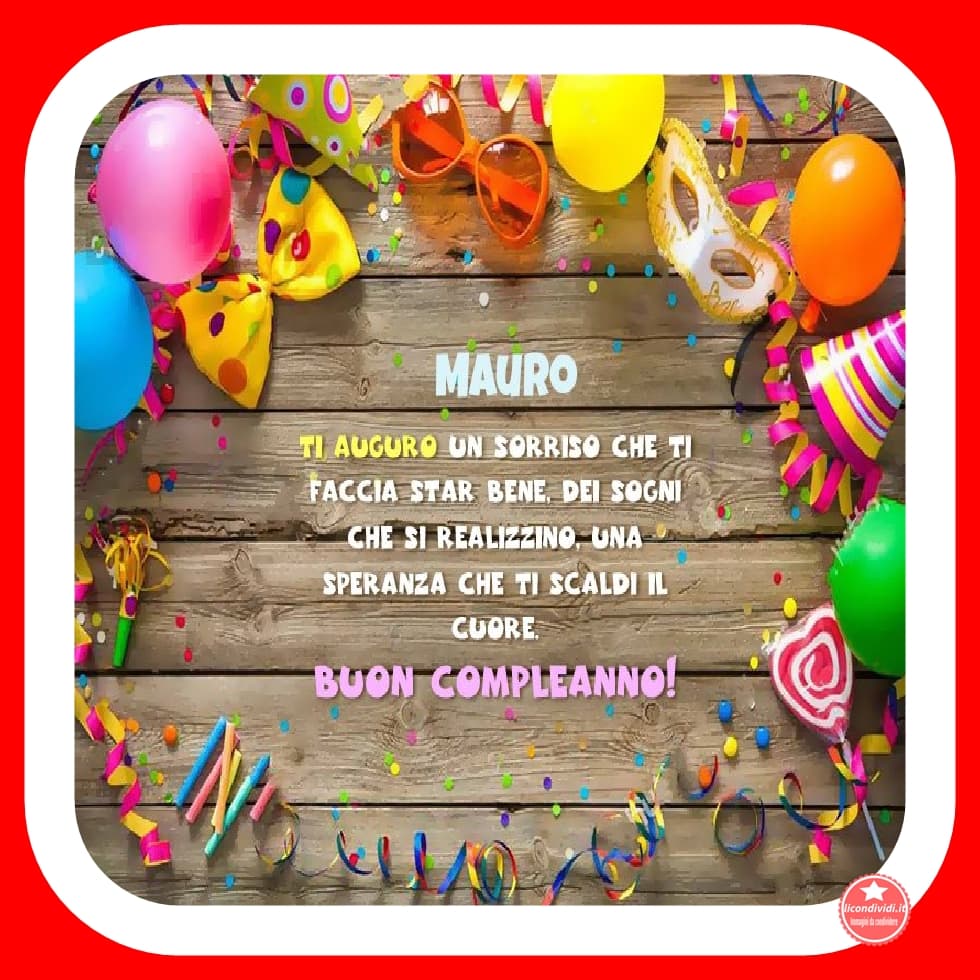 Buon Compleanno Mauro
