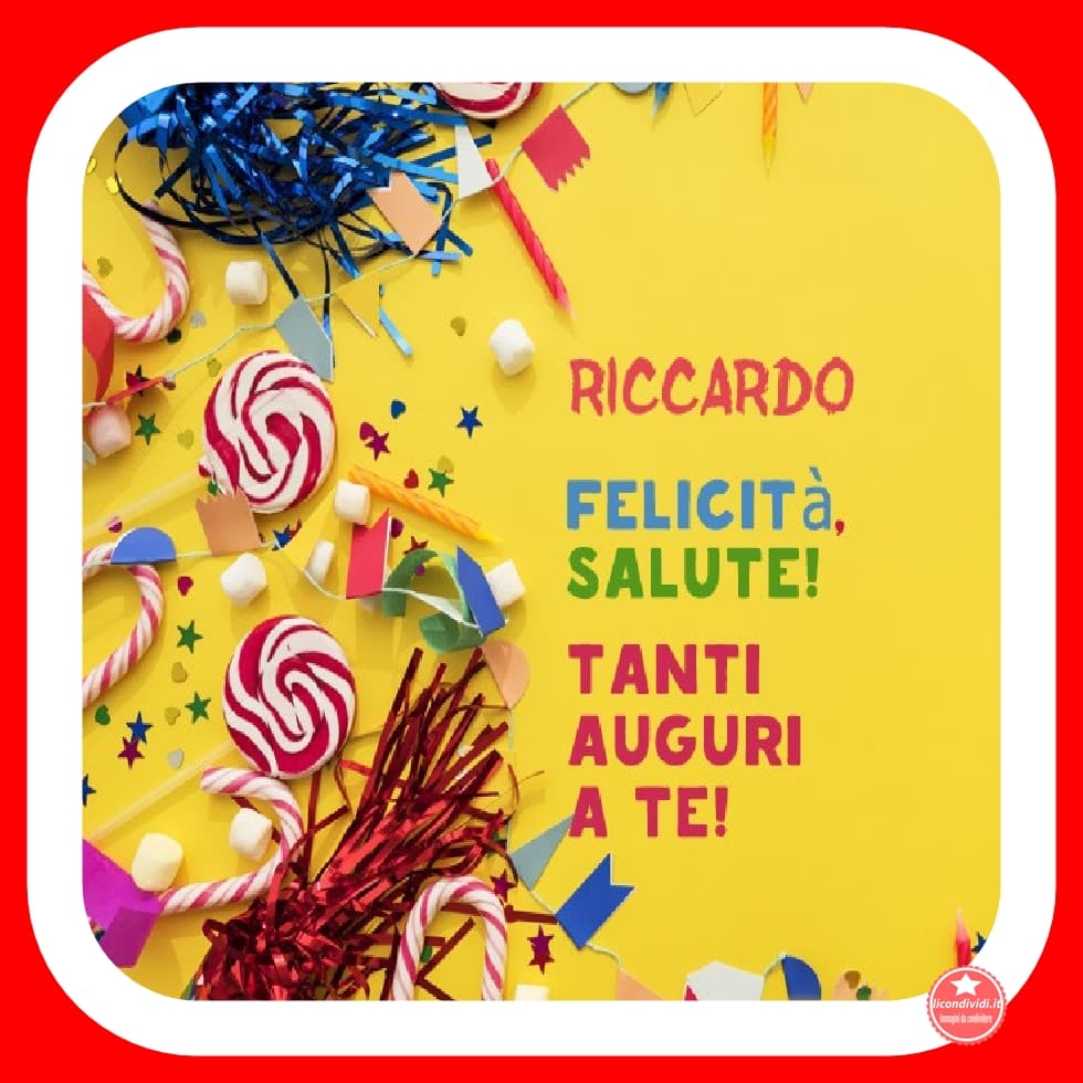 Buon Compleanno Riccardo