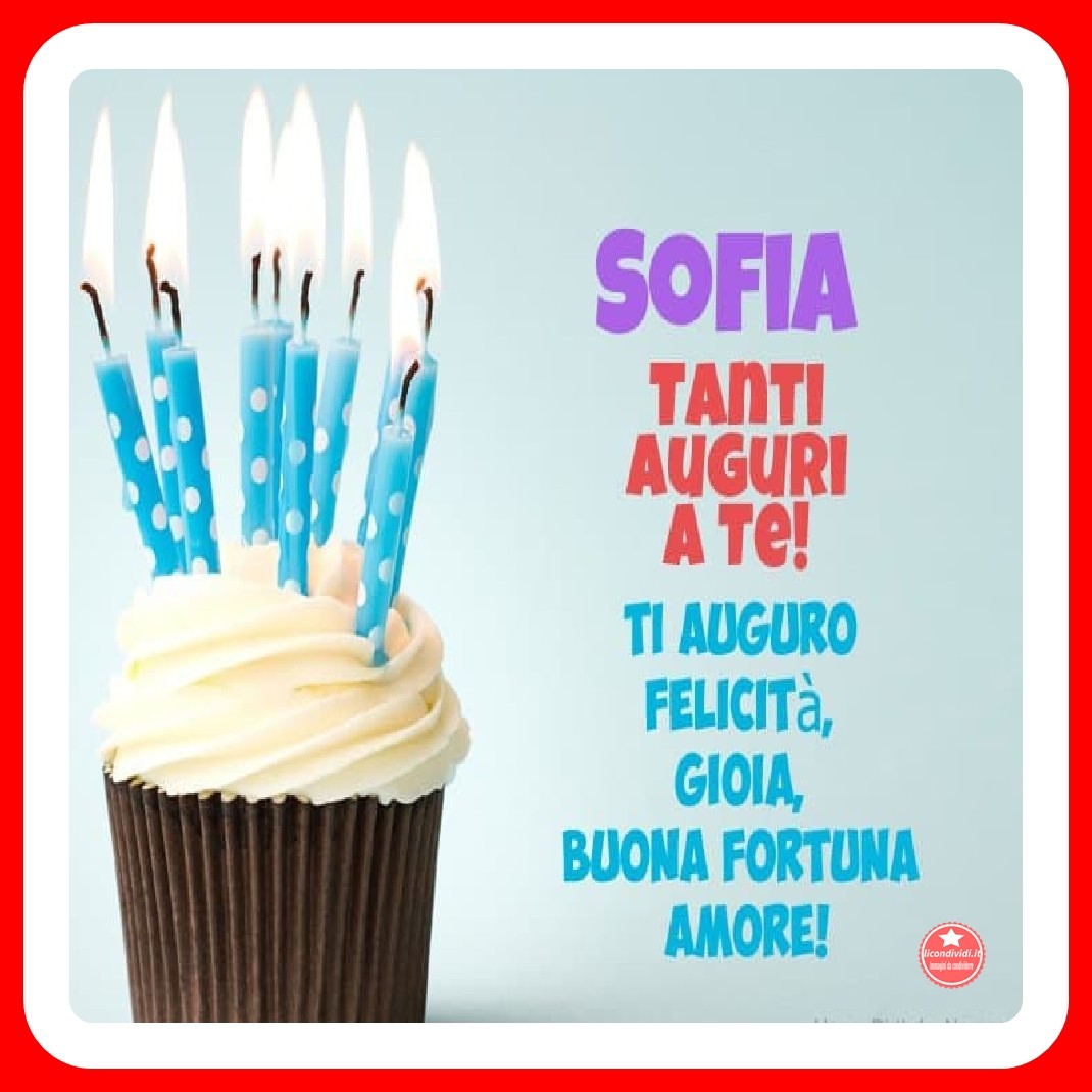 Buon Compleanno Sofia