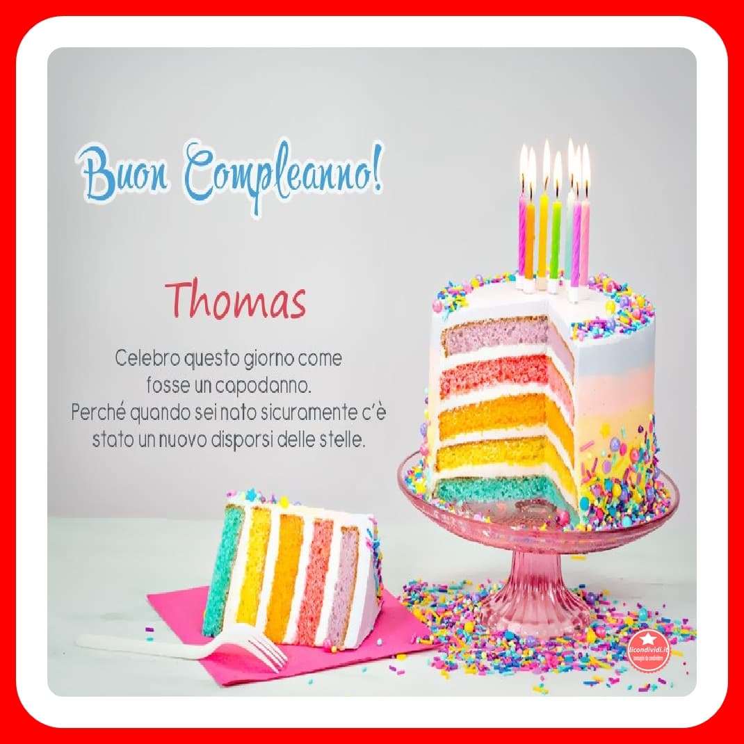 Buon compleanno Thomas