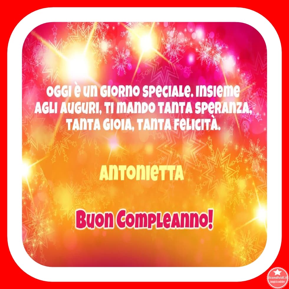 Immagini Buon Compleanno Antonietta