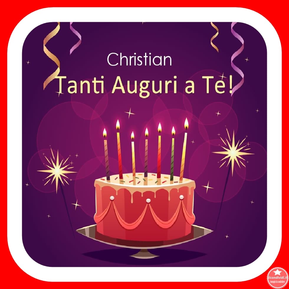 Immagini Buon Compleanno Christian