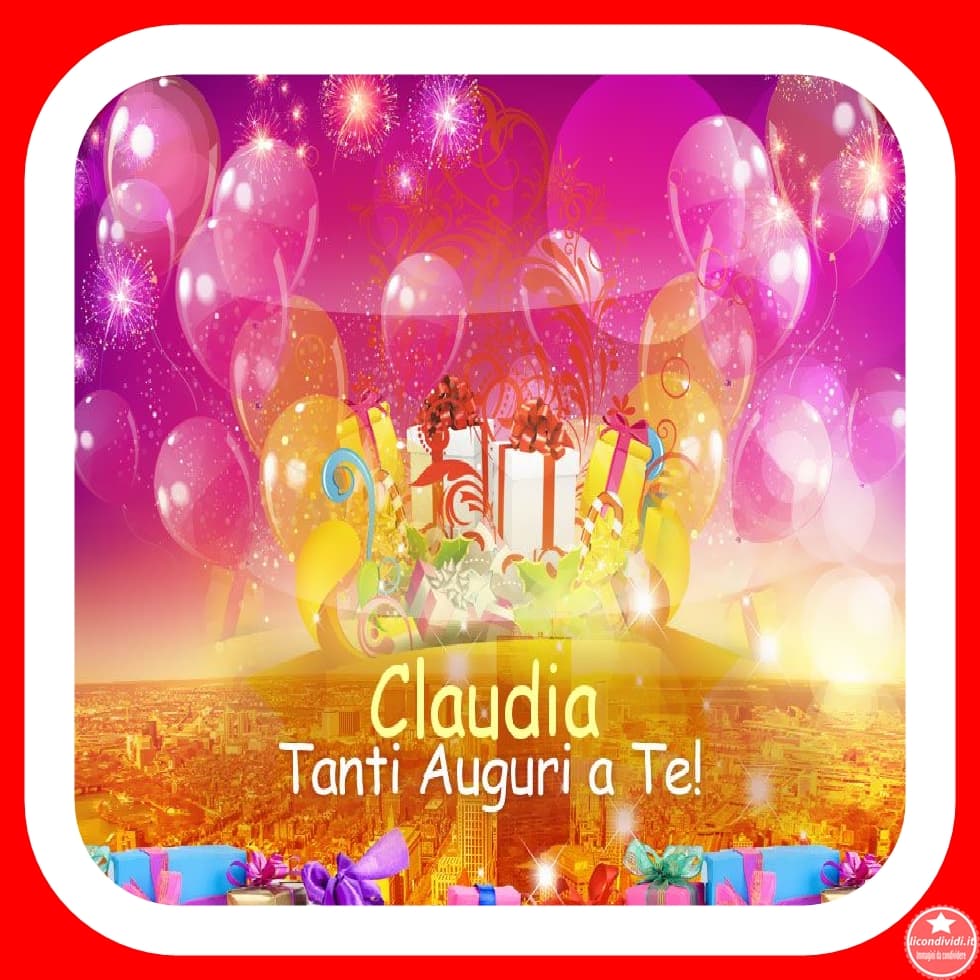 Immagini Buon Compleanno Claudia