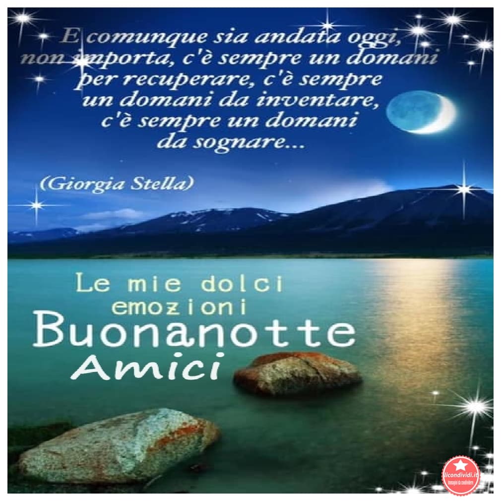 Buonanotte amici