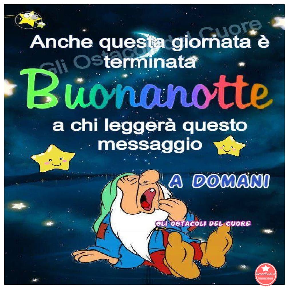 Buonanotte amici