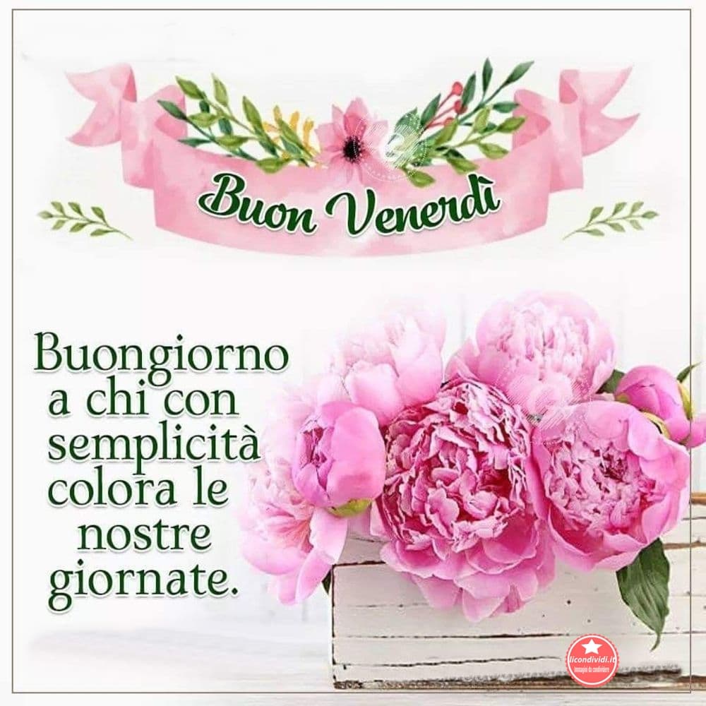 Immagini Buongiorno Venerdi