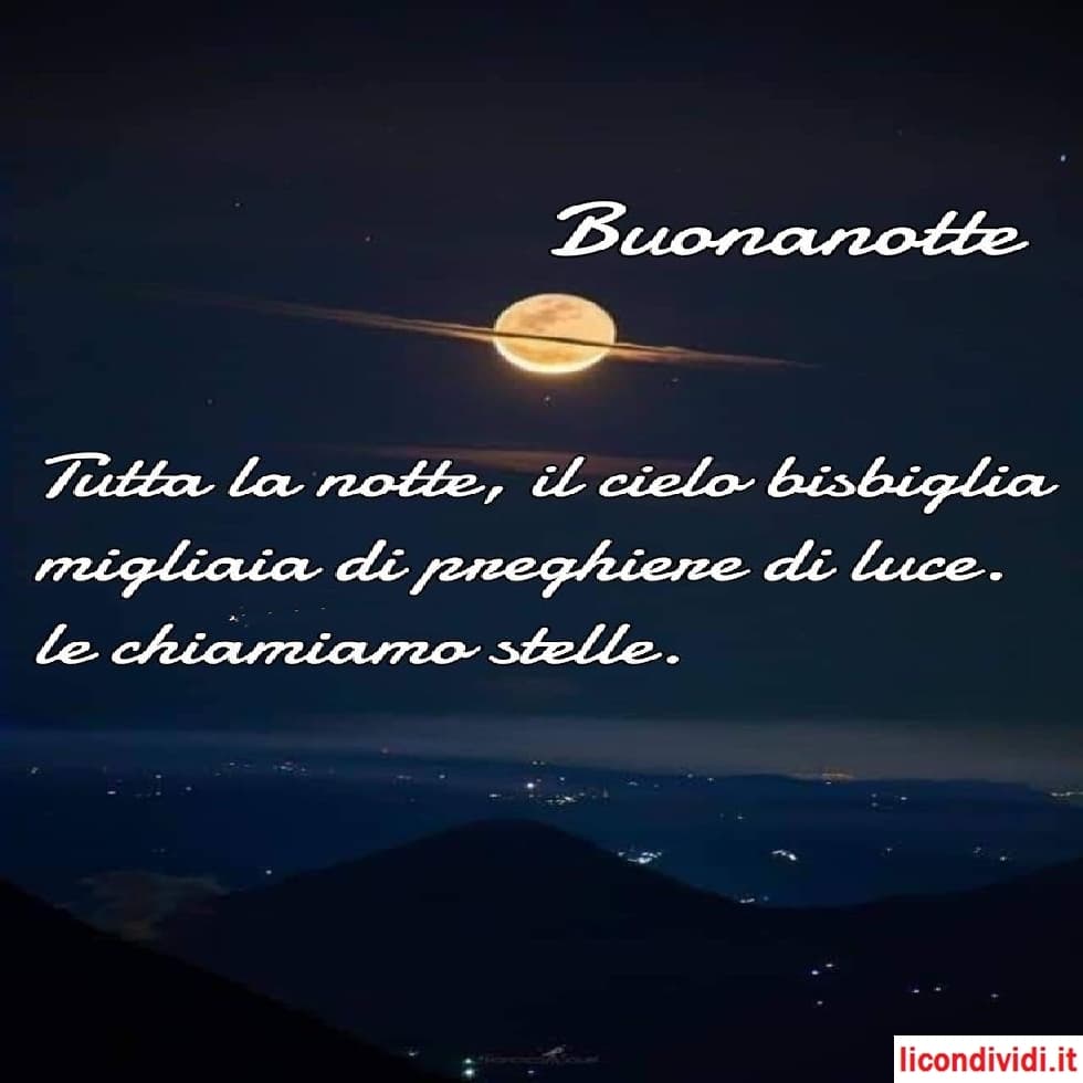 Buonanotte immagini nuove