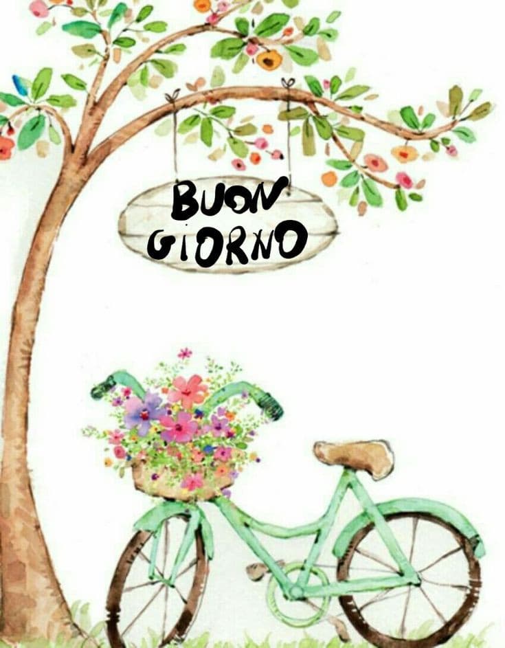 Buongiorno con fiori immagini
